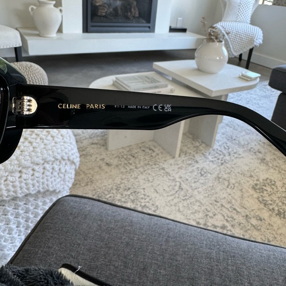 Brand New Authentic Celine triomphe 04 sunglasses in acetate - black - Picture 11 of 12